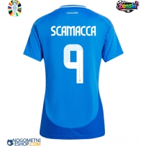 Ženski Nogometni dresi Italija Gianluca Scamacca #9 Domači EP 2024 Kratek Rokav